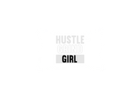 Thumbnail for Hustle Grind Girl Throw Pillow | Motivational Typography Decorative Pillow | Boss Babe Gift