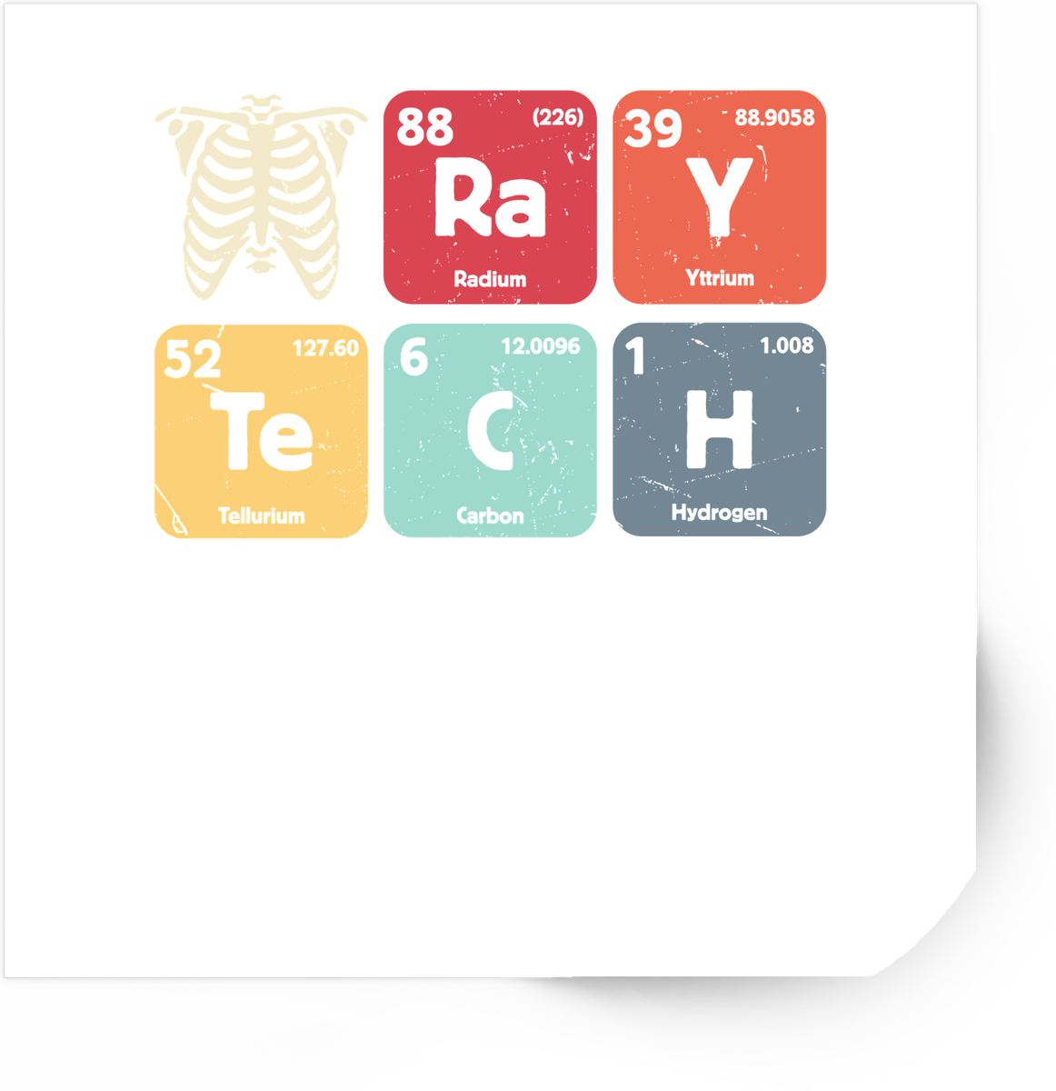 Periodic Table RaYTeCH Sticker | Funny Science Element Vinyl Decal | Nerdy Geek Gift
