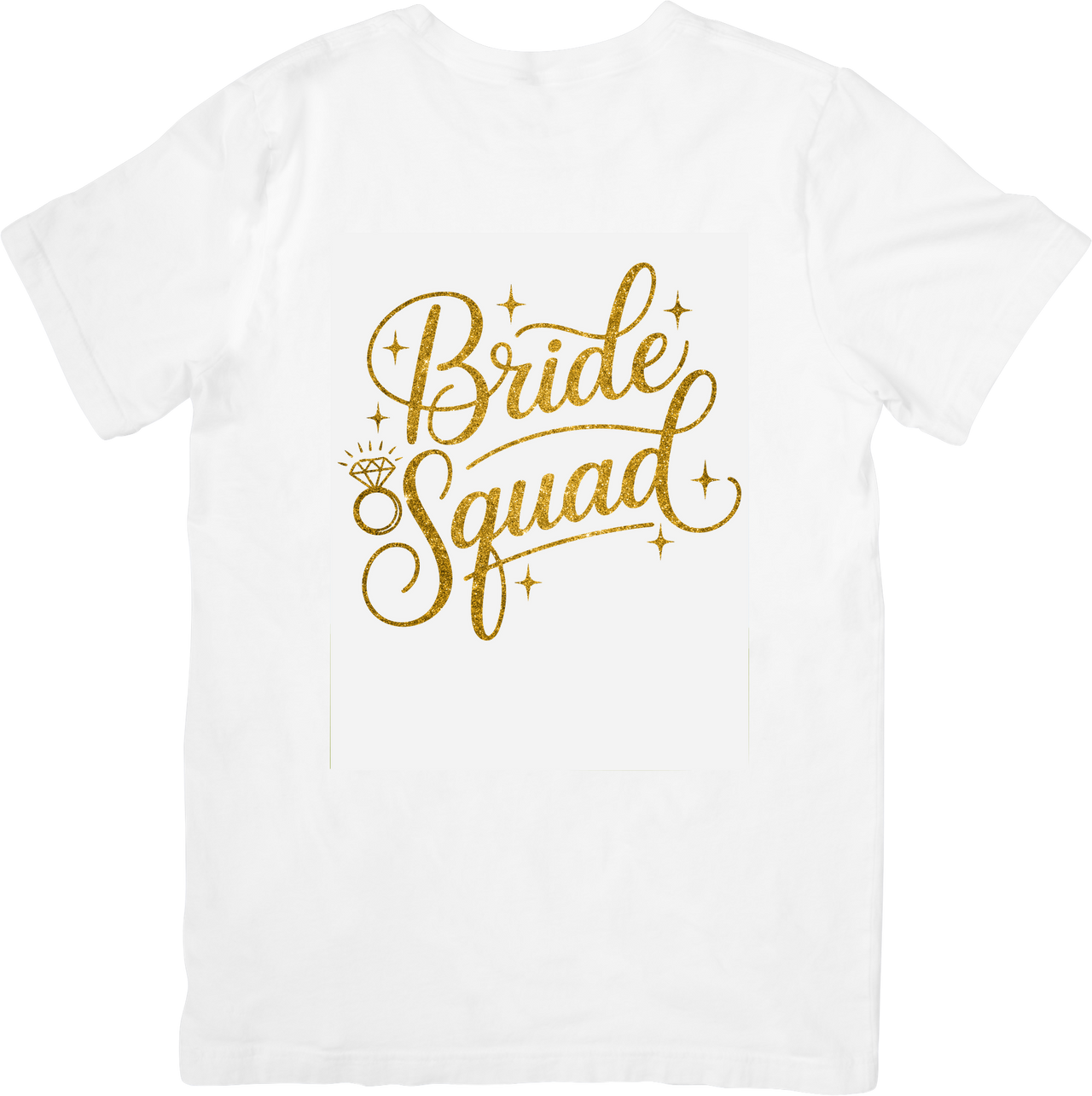 Bride Squad T-Shirt | Cute Glam Bachelorette Party Graphic Tee | Bridesmaid Gift