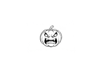 Thumbnail for Angry Pumpkin Face Throw Pillow | Spooky Halloween Sketch Decorative Pillow | Fall Decor Gift