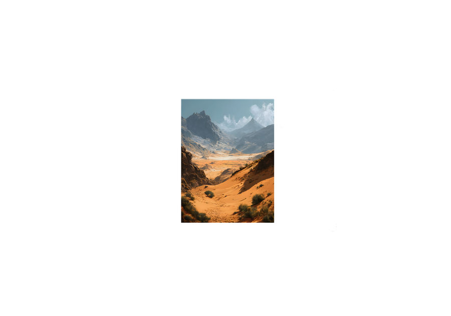 Desert Mountain Valley Throw Pillow | Scenic Landscape Decorative Pillow | Nature Lover Gift