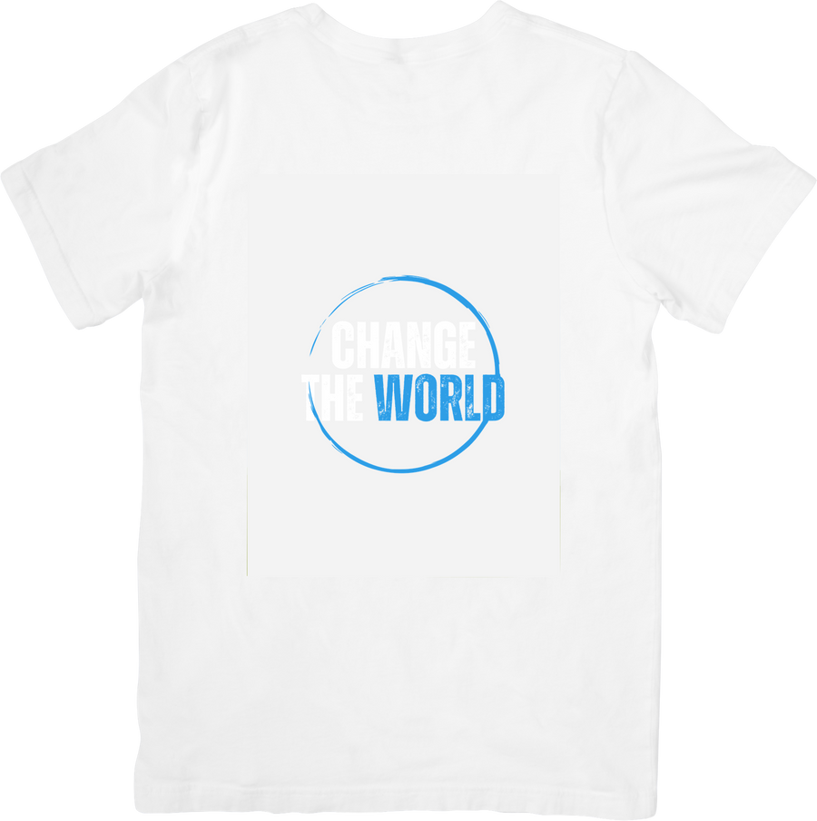 Change The World T-Shirt | Minimalist Motivational Circle Graphic Tee
