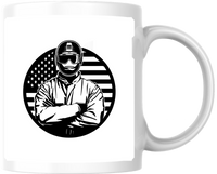 Thumbnail for American Flag Worker Mug | Patriotic Tradesman Coffee Mug | USA Labor Gift