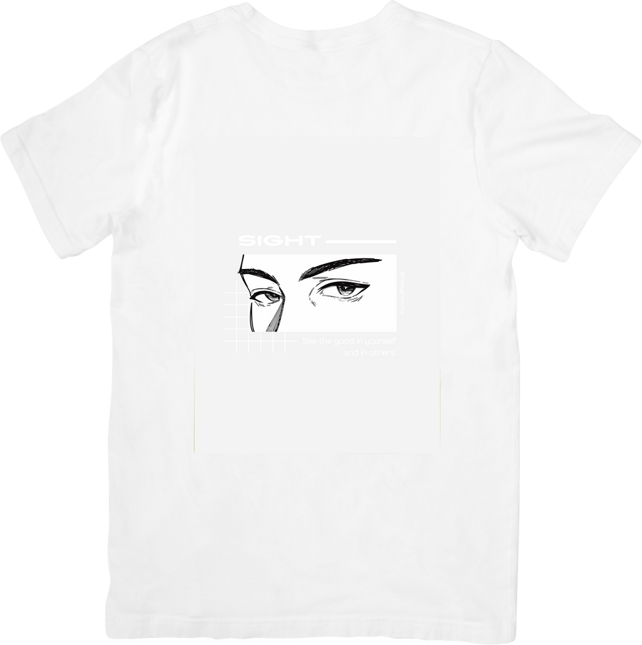Anime Eyes T-Shirt | Minimalist Y2K Manga Aesthetic Graphic Tee
