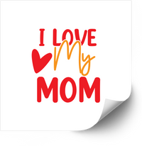 Thumbnail for I Love My Mom Sticker | Cute Bold Heart Mothers Day Vinyl Decal