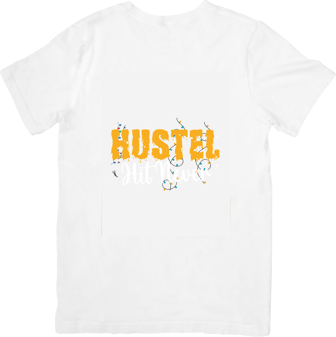 Hustle T-Shirt | Retro Bold Typography Motivational Graphic Tee