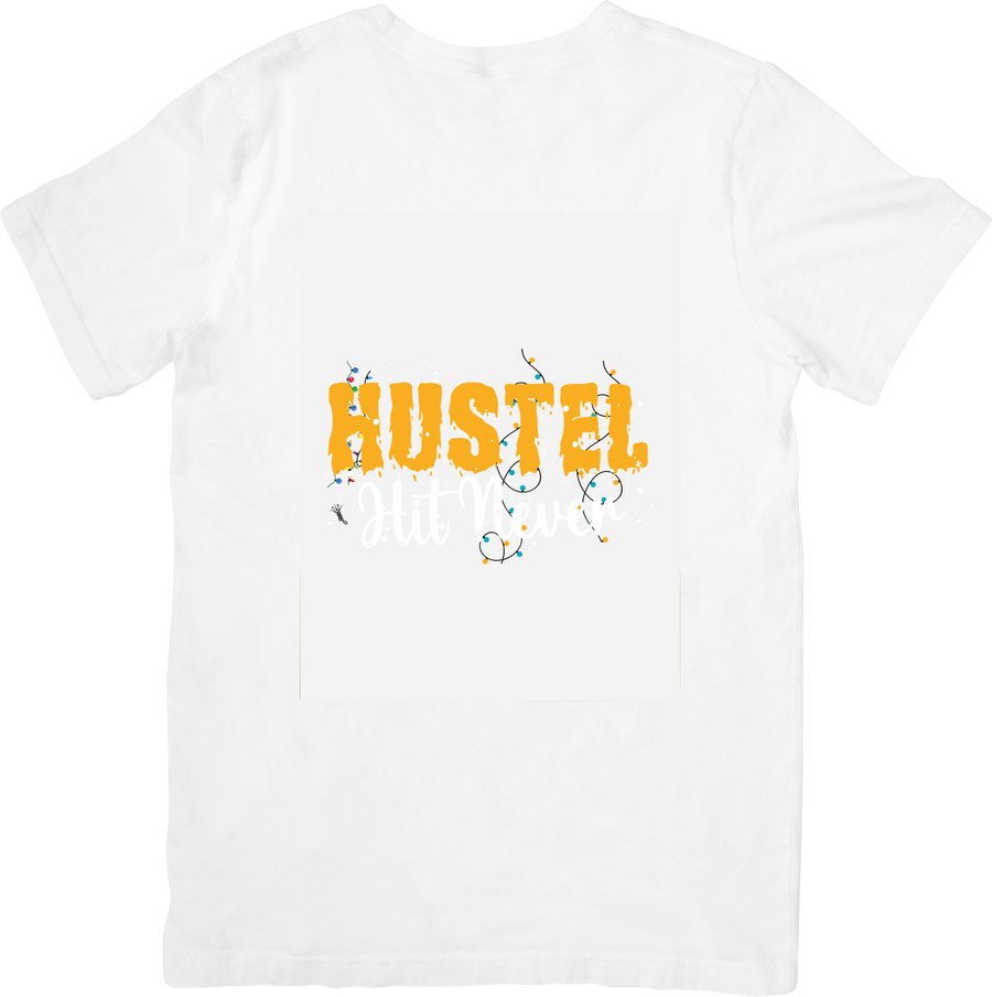 Hustle T-Shirt | Retro Bold Typography Motivational Graphic Tee