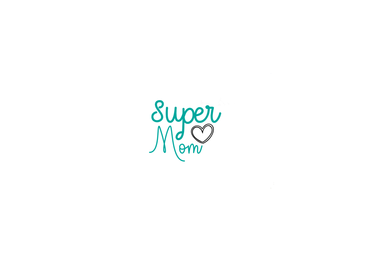 Super Mom Script Throw Pillow | Teal Hand-Lettered Decorative Pillow | Mothers Day Gift