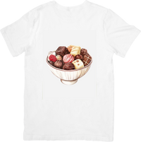 Thumbnail for Bowl Of Chocolate Truffles T-Shirt | Watercolor Dessert Graphic Tee | Sweet Tooth Gift